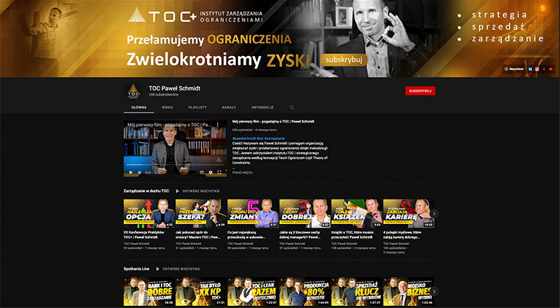 Paweł Schmidt nowy Kanał YouTube